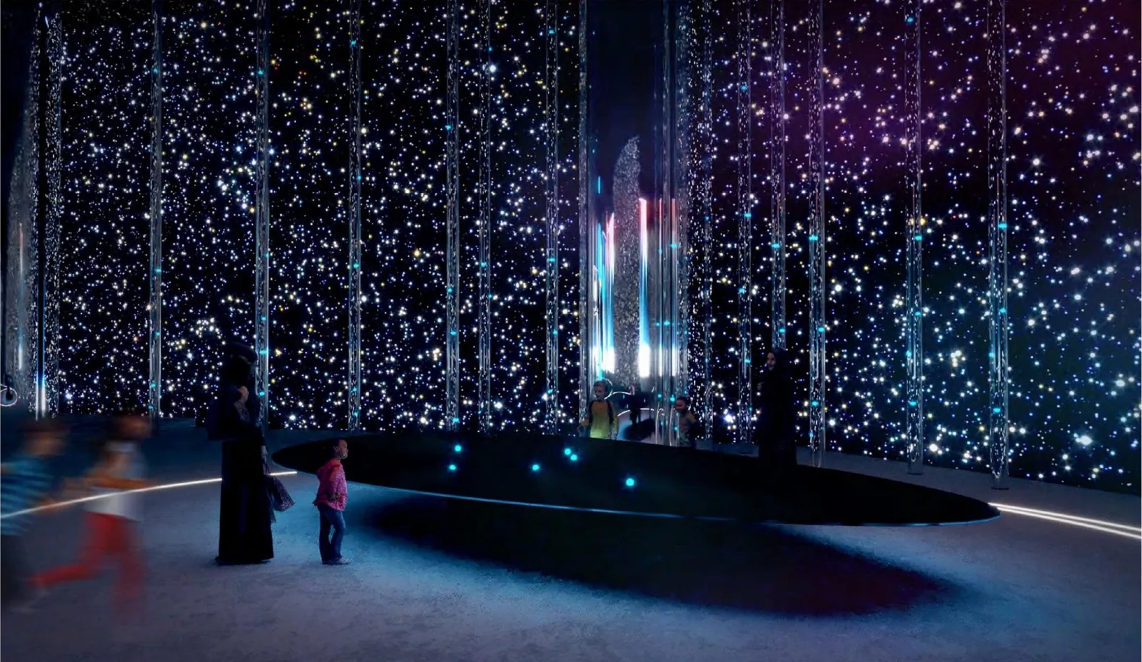 Concept visualisation: black hole room