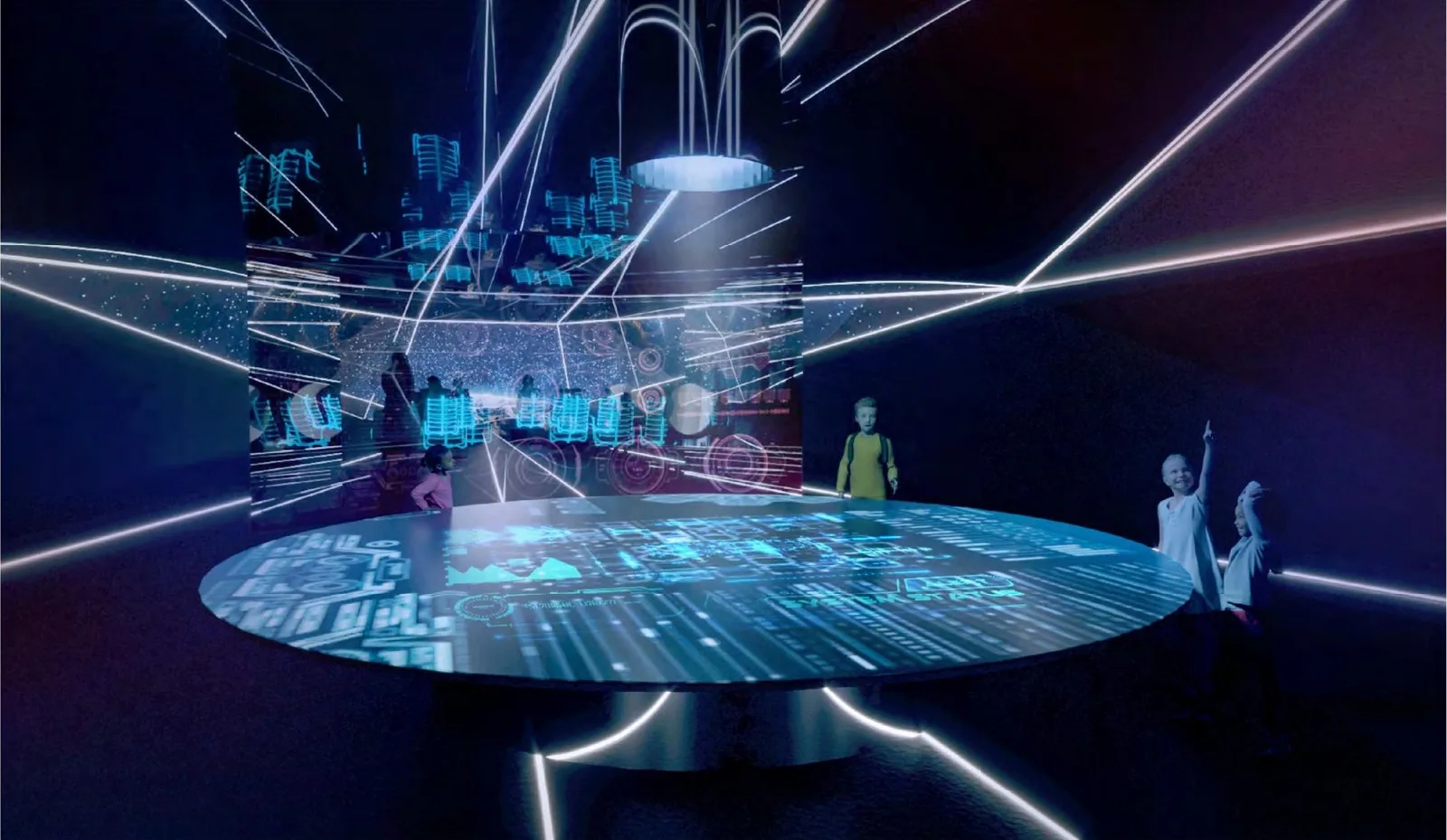 Concept visualisation: spaceship command bridge